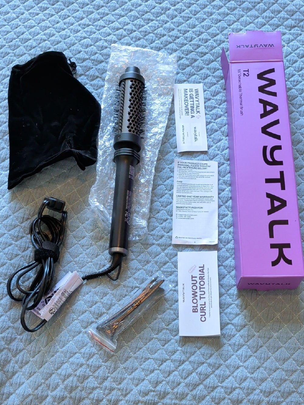 WAVYTALK T2 Heated Round Brush